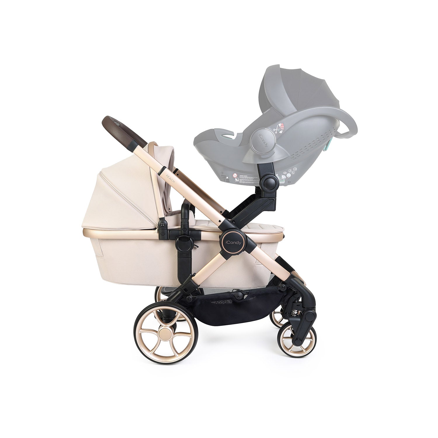 iCandy Peach 8 Editions Twin Pushchair & Carrycot Combo - Biscotti