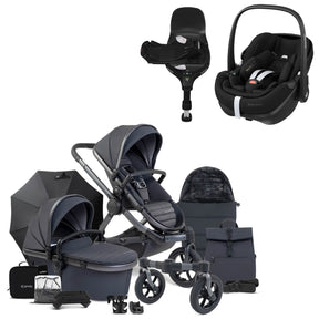 iCandy Peach 7 All-Terrain Complete Travel System with Maxi-Cosi Pebble 360 Pro2 & Base - Nimbus/Storm 1