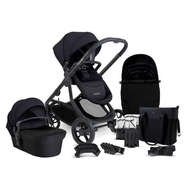 iCandy Orange 4 Pushchair with Complete Accessory Bundle - Black Edition 1