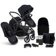 iCandy Orange 4 Double Pushchair with Complete Accessory Bundle - Black Edition 1
