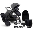 iCandy Orange 4 Double Pushchair with Complete Accessory Bundle - Fossil 1