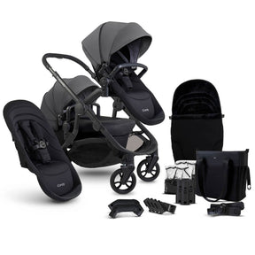 iCandy Orange 4 Double Pushchair with Complete Accessory Bundle - Fossil 1