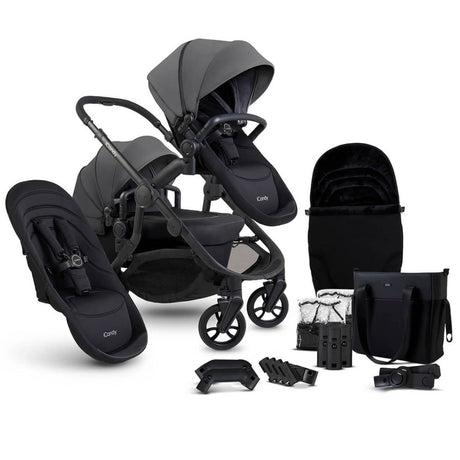iCandy Orange 4 Double Pushchair with Complete Accessory Bundle - Fossil 1