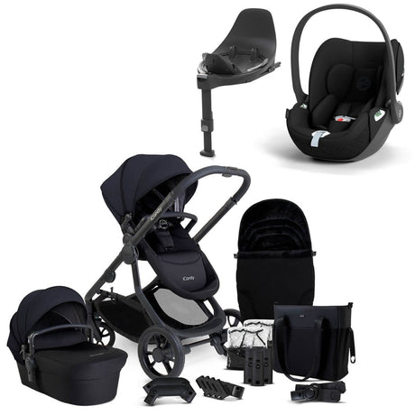 iCandy Orange 4 Travel System Bundle with Cybex Cloud T & Rotating Base - Black Edition 1