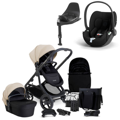 iCandy Orange 4 Travel System Bundle with Cybex Cloud T & Rotating Base - Latte 1