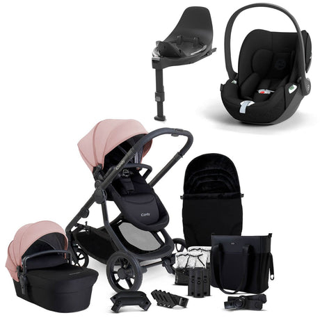 iCandy Orange 4 Travel System Bundle with Cybex Cloud T & Rotating Base - Rose 1