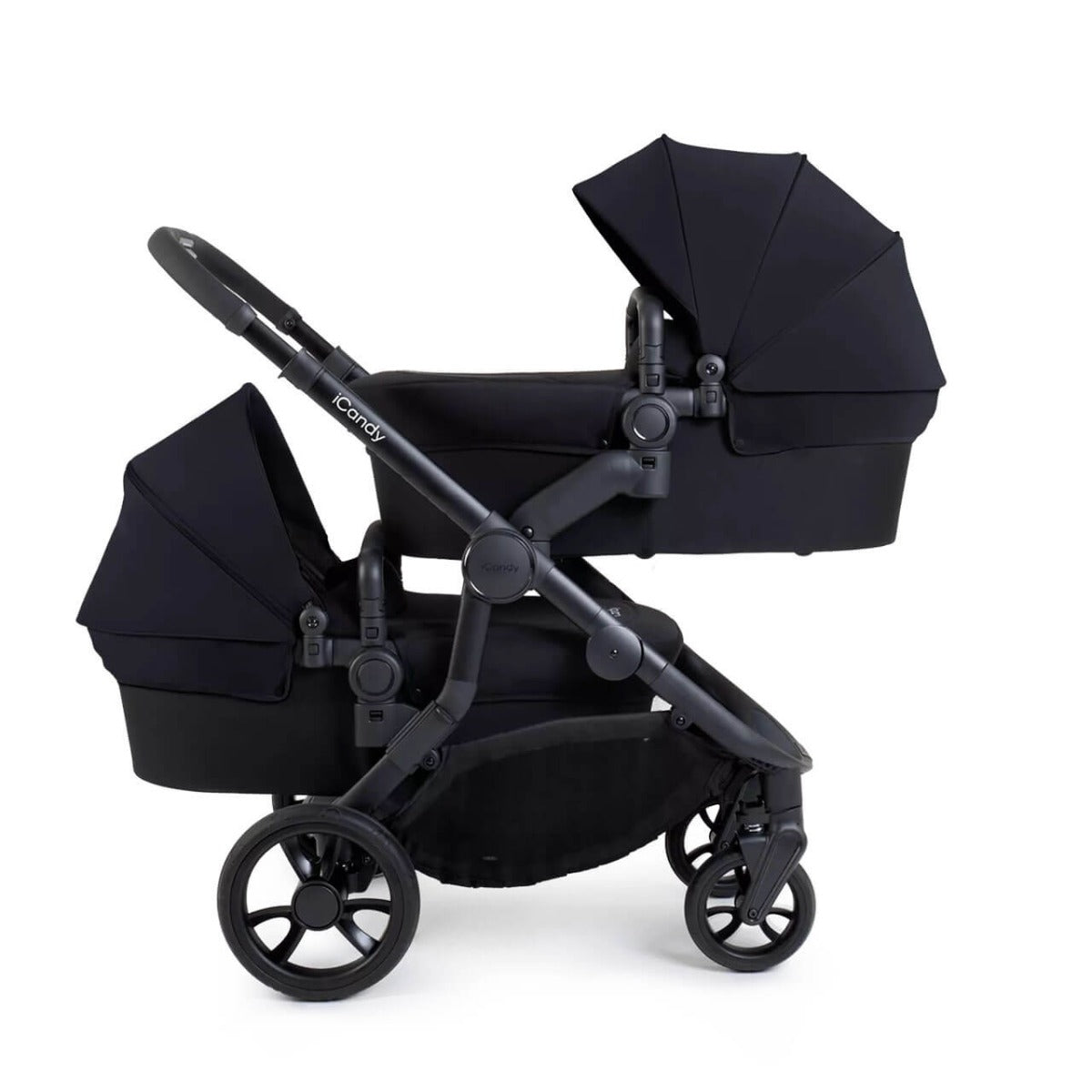 iCandy Orange 4 Twin Pushchair with Complete Accessory Bundle - Black Edition 3