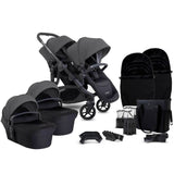 iCandy Orange 4 Twin Pushchair with Complete Accessory Bundle - Fossil 1
