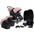 iCandy Orange 4 Twin Pushchair with Complete Accessory Bundle - Rose 1