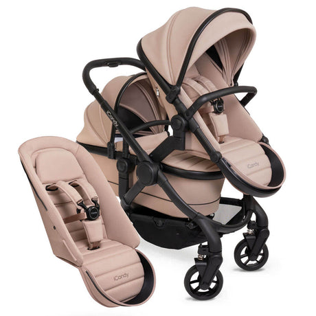 iCandy Peach 7 Double Pushchair Travel System Bundle with Maxi-Cosi Cabriofix i-Size Car Seat & Base - Cookie 13
