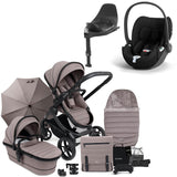 iCandy Peach 7 Travel System Bundle with Cybex Cloud T iSize Car Seat & Base - Porcini