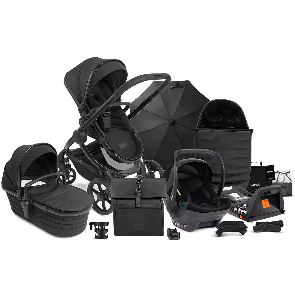 iCandy Peach 7 STUDIO Travel System Bundle with Cocoon i-Size Car Seat & Base - Zenith 1
