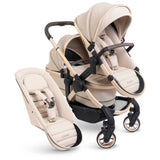 iCandy Peach 7 Double Travel System Bundle with Maxi-Cosi Pebble 360 Pro2 iSize Car Seat & Base - Biscotti 12