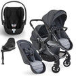 iCandy Peach 7 Double Travel System Bundle with Cybex Cloud T iSize Car Seat & Base - Truffle 1