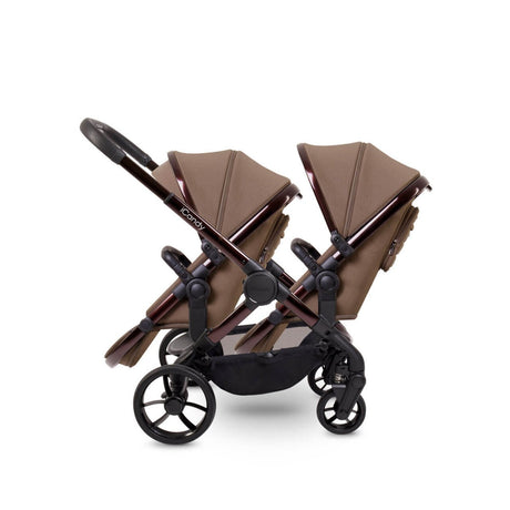 iCandy Peach 7 Twin Pushchair Travel System Bundle with Maxi-Cosi Pebble 360 iSize Car Seat & Base - Coco 3