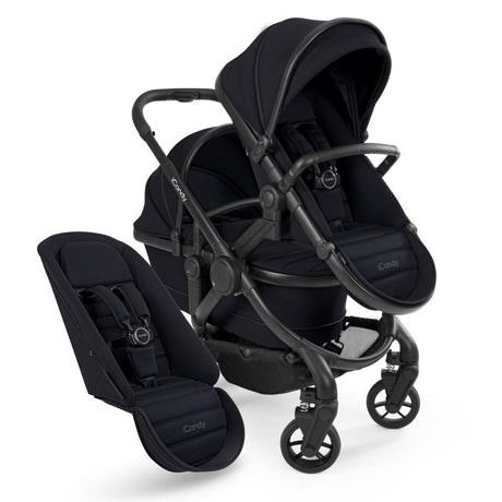 iCandy Peach 7 Double Travel System Bundle with Cocoon iSize Car Seat & Base - Black Edition 3