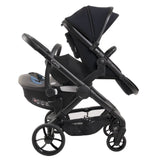 iCandy Peach 7 Double Travel System Bundle with Maxi-Cosi Cabriofix i-Size Car Seat & Base - Black Edition 3