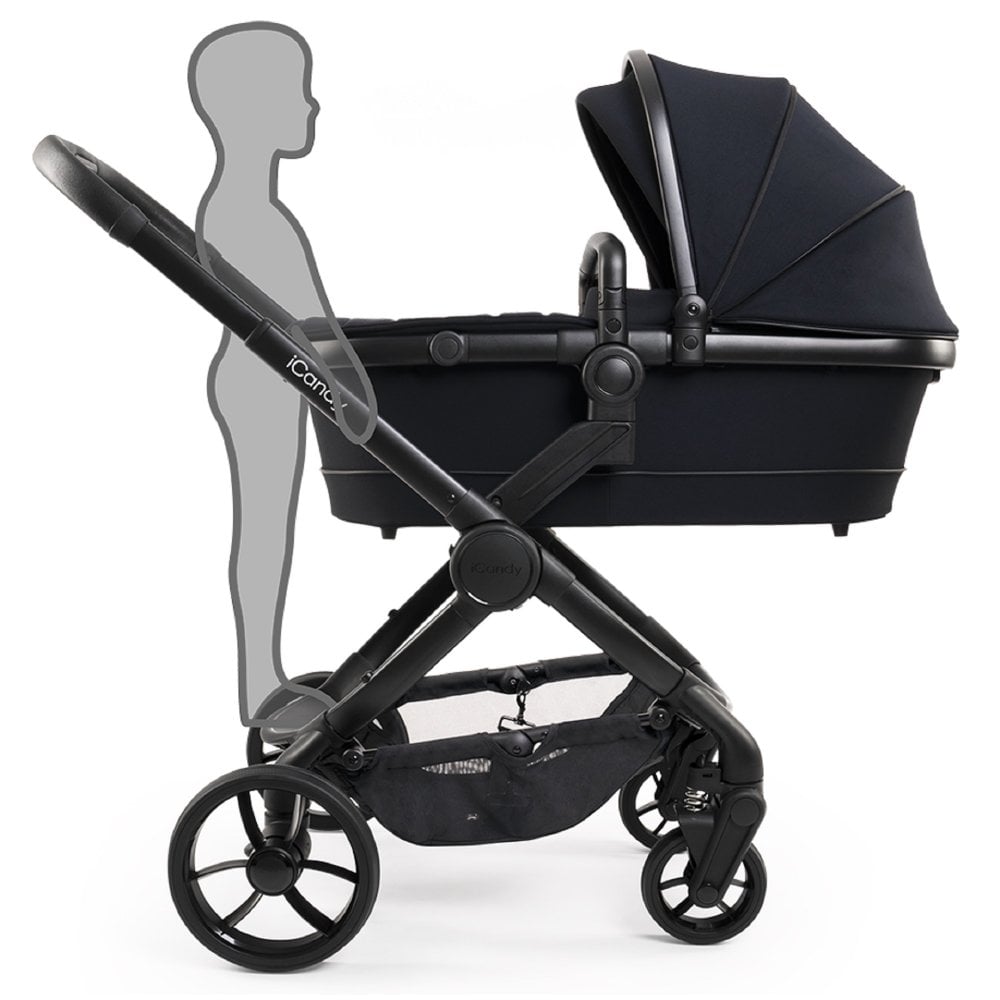 iCandy Peach 7 Travel System Bundle with Maxi-Cosi Pebble 360 Pro2 Car Seat & Base - Black Edition 9