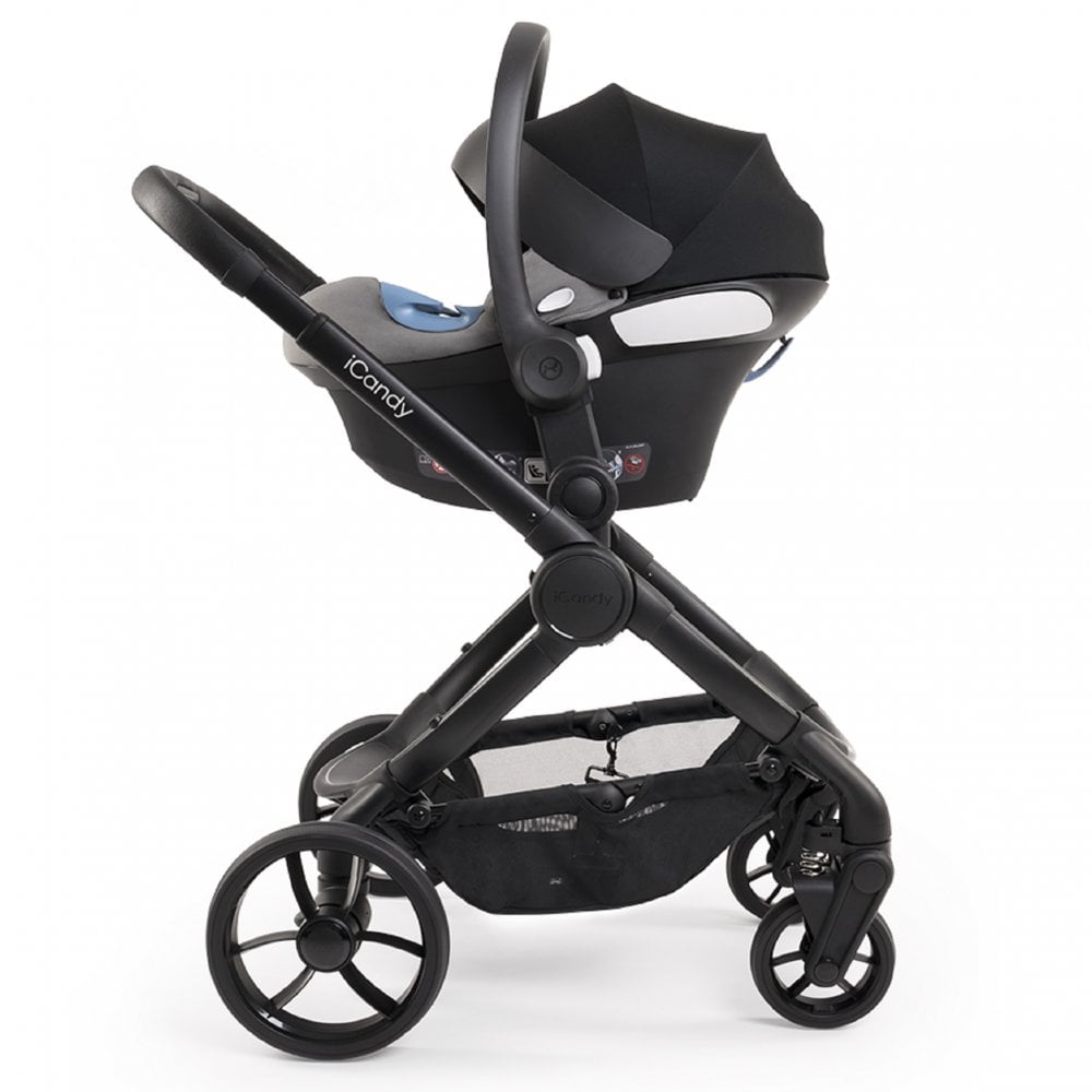 iCandy Peach 7 Travel System Bundle with Cocoon i-Size Car Seat & Base - Black Edition 7