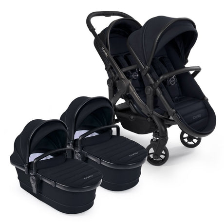 iCandy Peach 7 Twin Pushchair Travel System Bundle with Maxi-Cosi Pebble 360 iSize Car Seat & Base - Black Edition 13