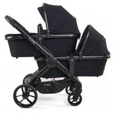 iCandy Peach 7 Twin Pushchair Travel System Bundle with Maxi-Cosi Pebble 360 Pro2 iSize Car Seat & Base - Black Edition 3