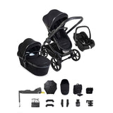 iCandy Peach 8 Maxi-Cosi Cabriofix iSize Car Seat & Base Bundle - Black