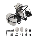 iCandy Peach 8 Maxi-Cosi Cabriofix iSize Car Seat & Base Bundle - Taupe