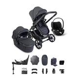 iCandy Peach 8 Cybex Cloud T Car Seat & 360 Base Bundle - Grey