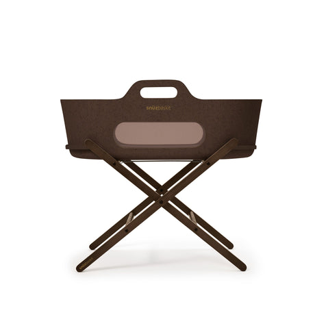 SnuzBaskit Chocolate Moses Basket & Ebony Stand