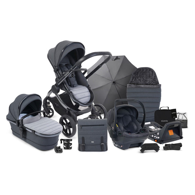 iCandy Peach 7 Travel System Bundle with Cocoon i-Size Car Seat & Base - Truffle 1