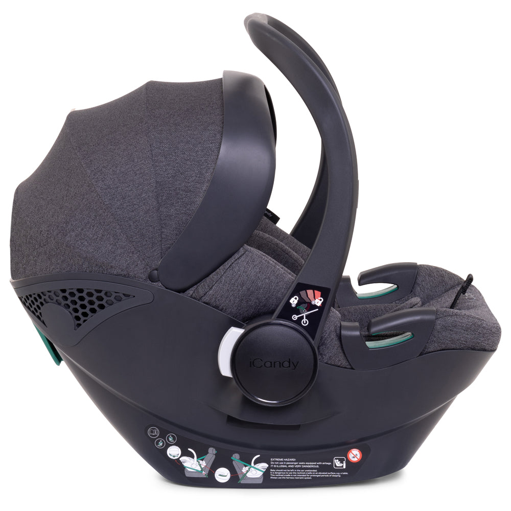 iCandy Peach 7 Twin Pushchair Travel System Bundle with Cocoon iSize Car Seat & Base - Truffle 3