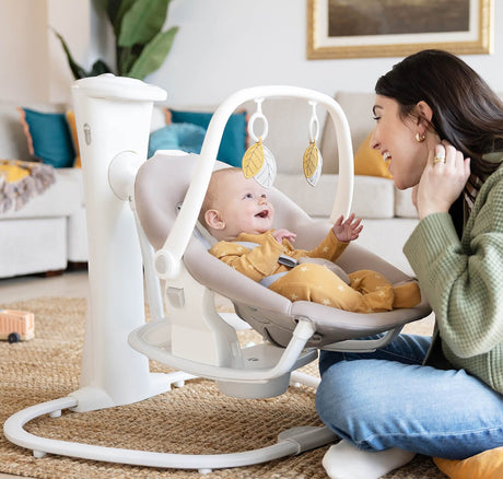 Joie Whimsy Wind Up 2in1 Swing & Rocker- Almond