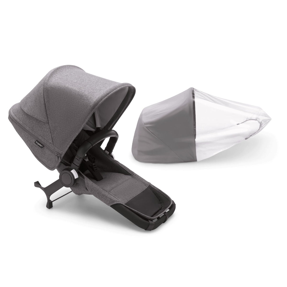 Bugaboo Donkey 5 Duo Extension Set Complete - Grey Melange 1