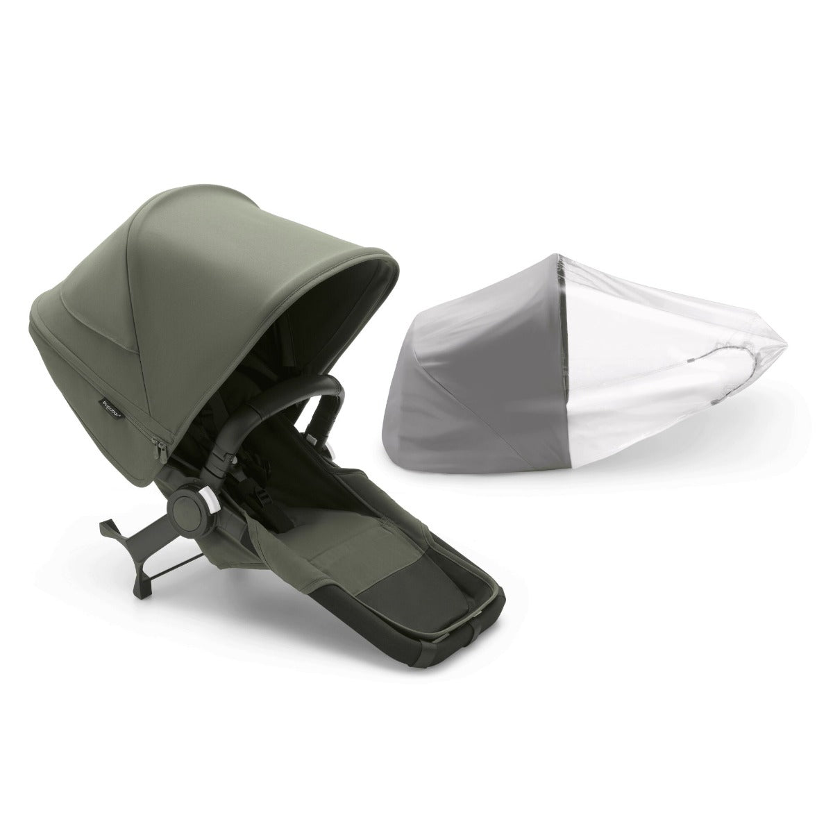 Bugaboo Donkey 5 Duo Extension Set Complete - Forest Green 1