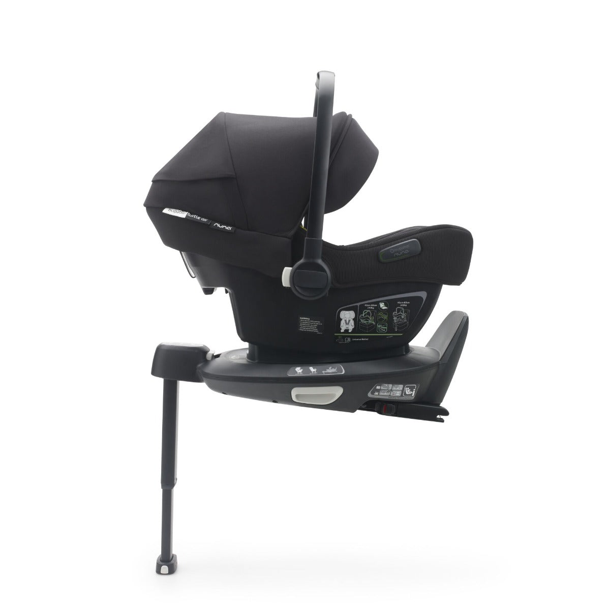 Bugaboo Turtle Air by Nuna Car Seat + 360 Rotating Base - Black 12
