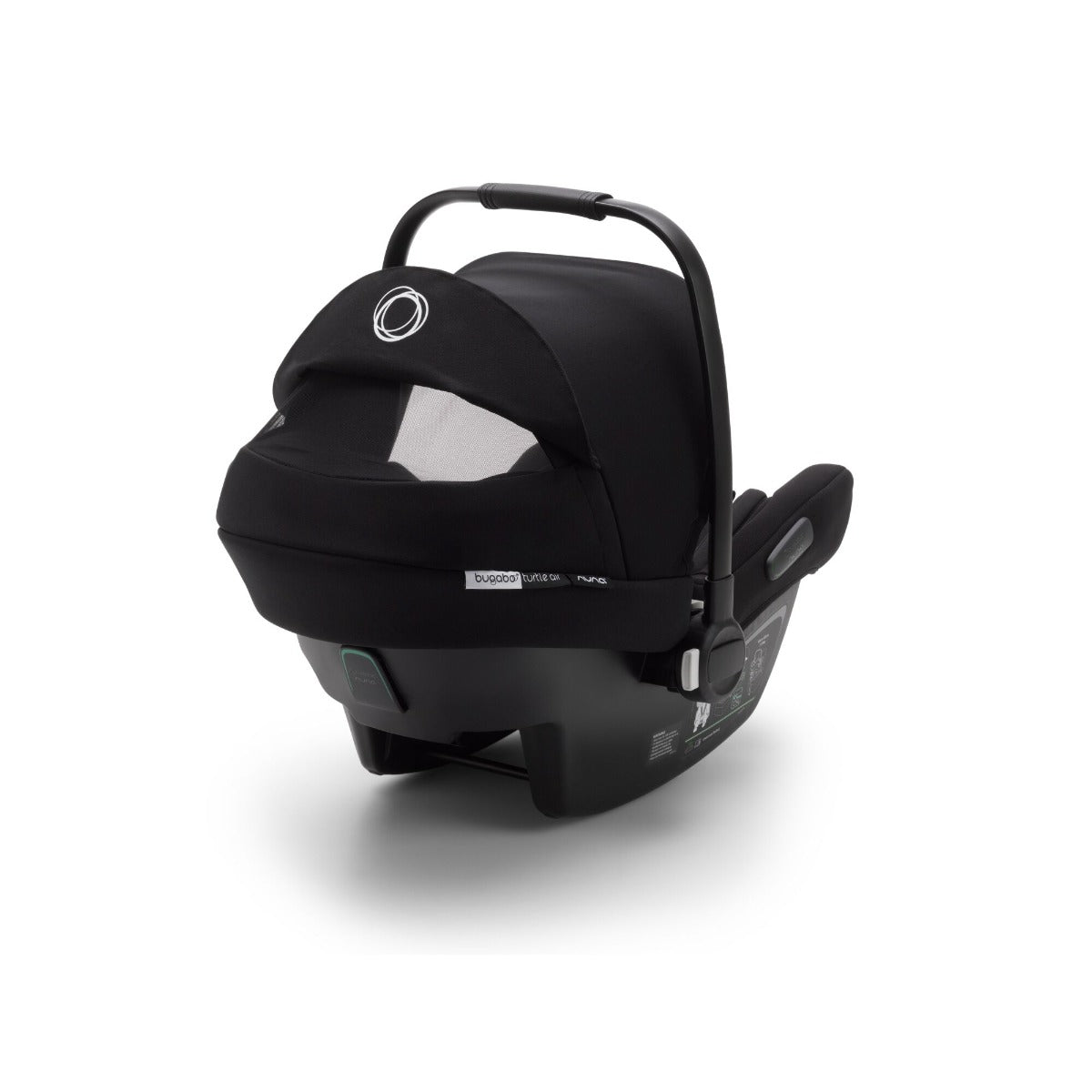 Bugaboo Owl by Nuna + Turtle Air + 360 Rotating Base - Mineral Washed Black 9