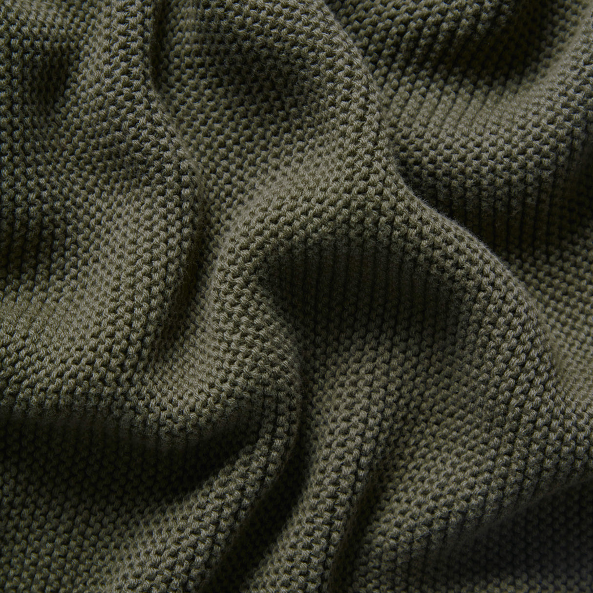 Little Green Sheep Organic Knitted Cellular Baby Blanket Juniper