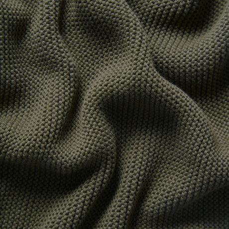 Little Green Sheep Organic Knitted Cellular Baby Blanket Juniper