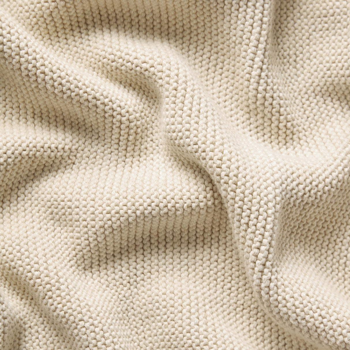 Little Green Sheep Organic Knitted Cellular Baby Blanket Linen