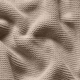 Little Green Sheep Organic Knitted Cellular Baby Blanket Truffle
