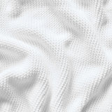Little Green Sheep Organic Knitted Cellular Baby Blanket White