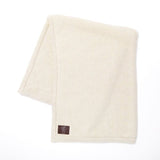 Little Green Sheep Organic Knitted Fleece Baby Blanket Linen
