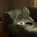 Little Green Sheep Organic Dimple Quilt in Juniper