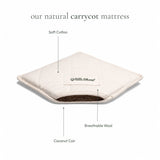 Little Green Sheep Natural Carrycot Mattress to fit Nuna Mixx
