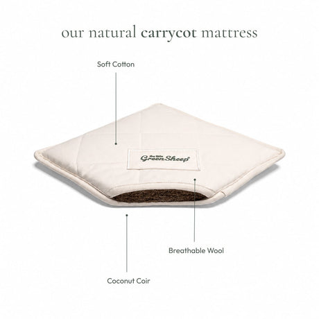 Little Green Sheep Natural Carrycot Mattress iCandy Cherry Size