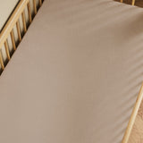 Little Green Sheep Organic Cot & Cot Bed Fitted Sheets in Truffle