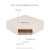 Little Green Sheep Twist Natural Cot Bed Mattress 70x140cm