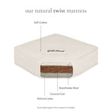 Little Green Sheep Twist Natural Cot Mattress to fit Stokke Sleepi 68x122cm