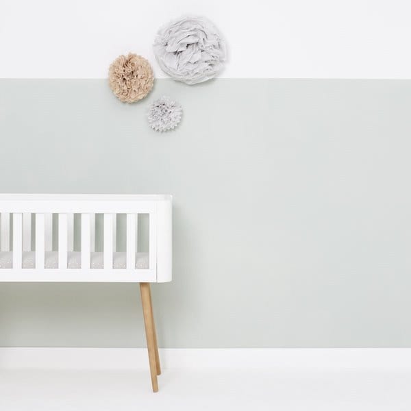 Little Green Sheep Organic Crib Fitted Sheet - Dove Rice