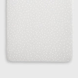 Little Green Sheep Organic Crib Fitted Sheet - Dove Rice